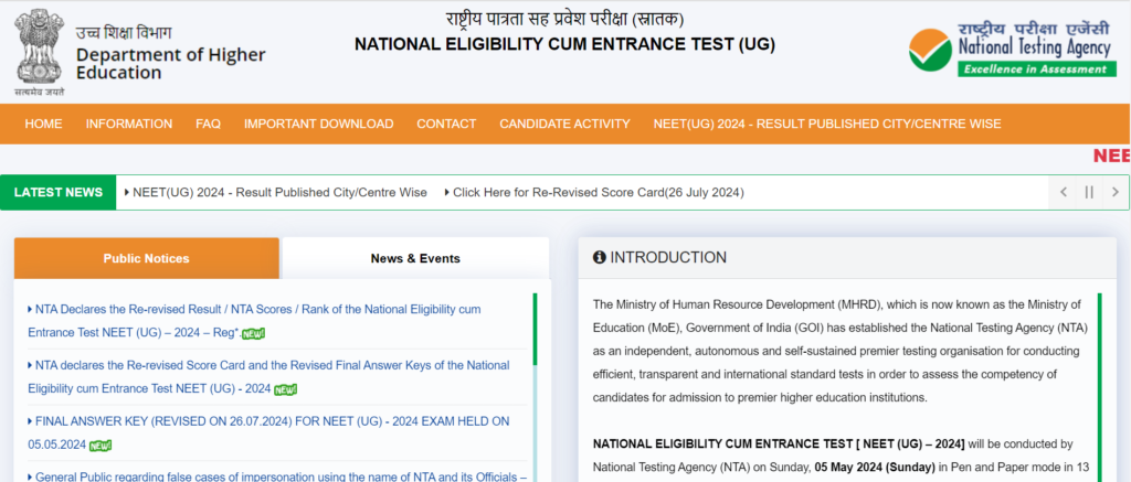 NEET Counselling 2024 registration